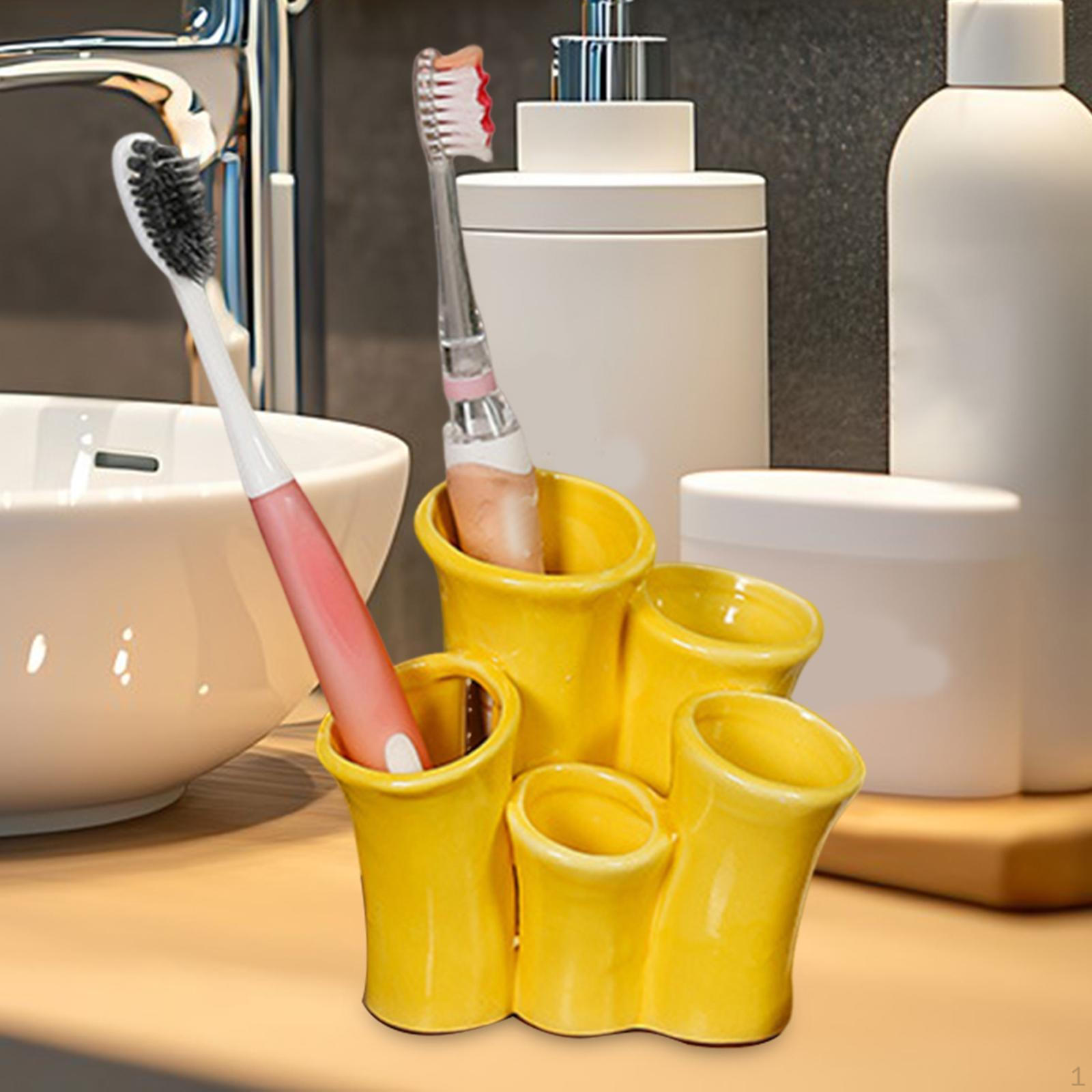 

Керамический многофункциональный органайзер, держатель для кистей для макияжа, декоративный, современный, экономящий место, универсальный