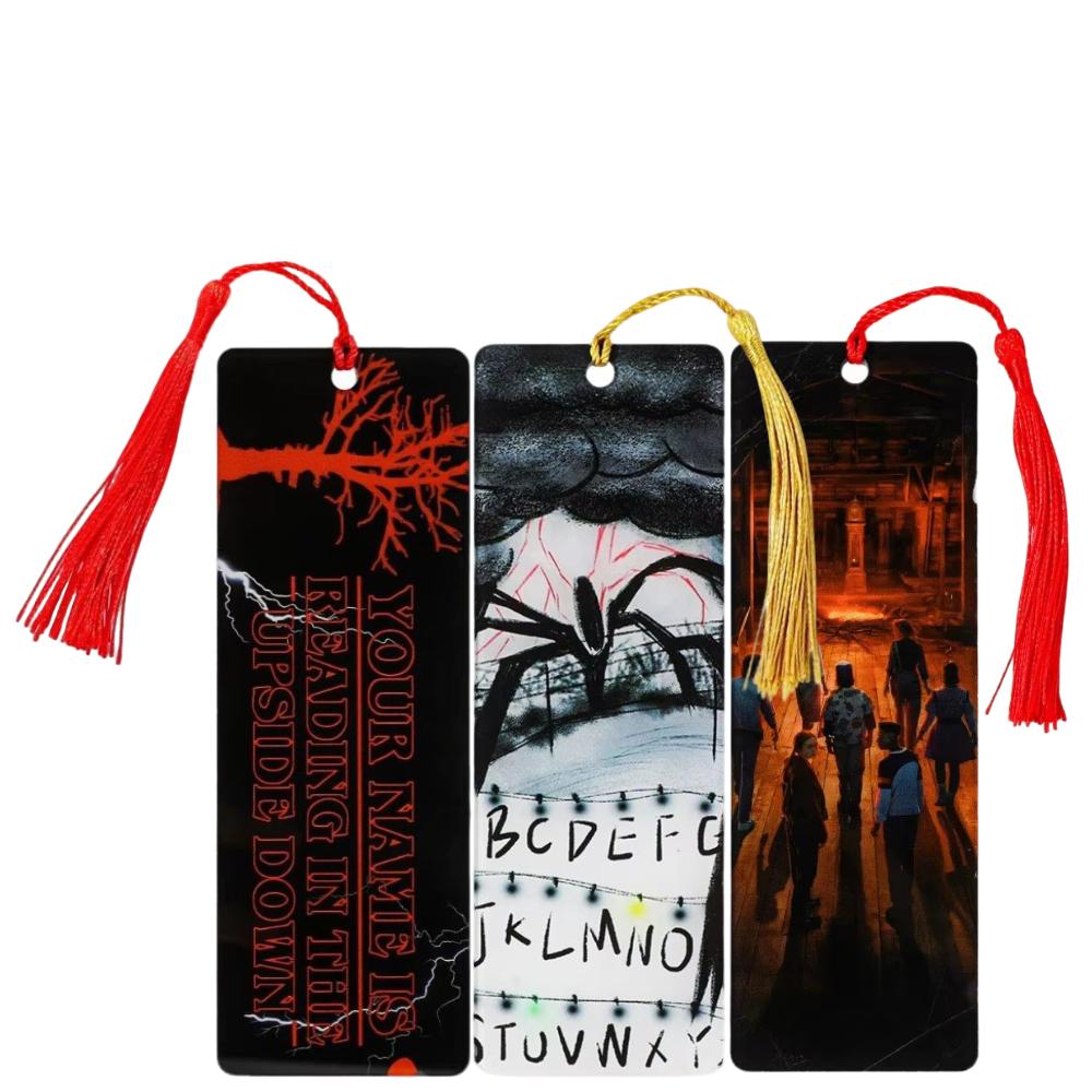 Hot Creative Reader Accessories Movie Horror Acrylic Bookmark Withtassel For Bookworm Student Stationery Teacher Office Supplies
