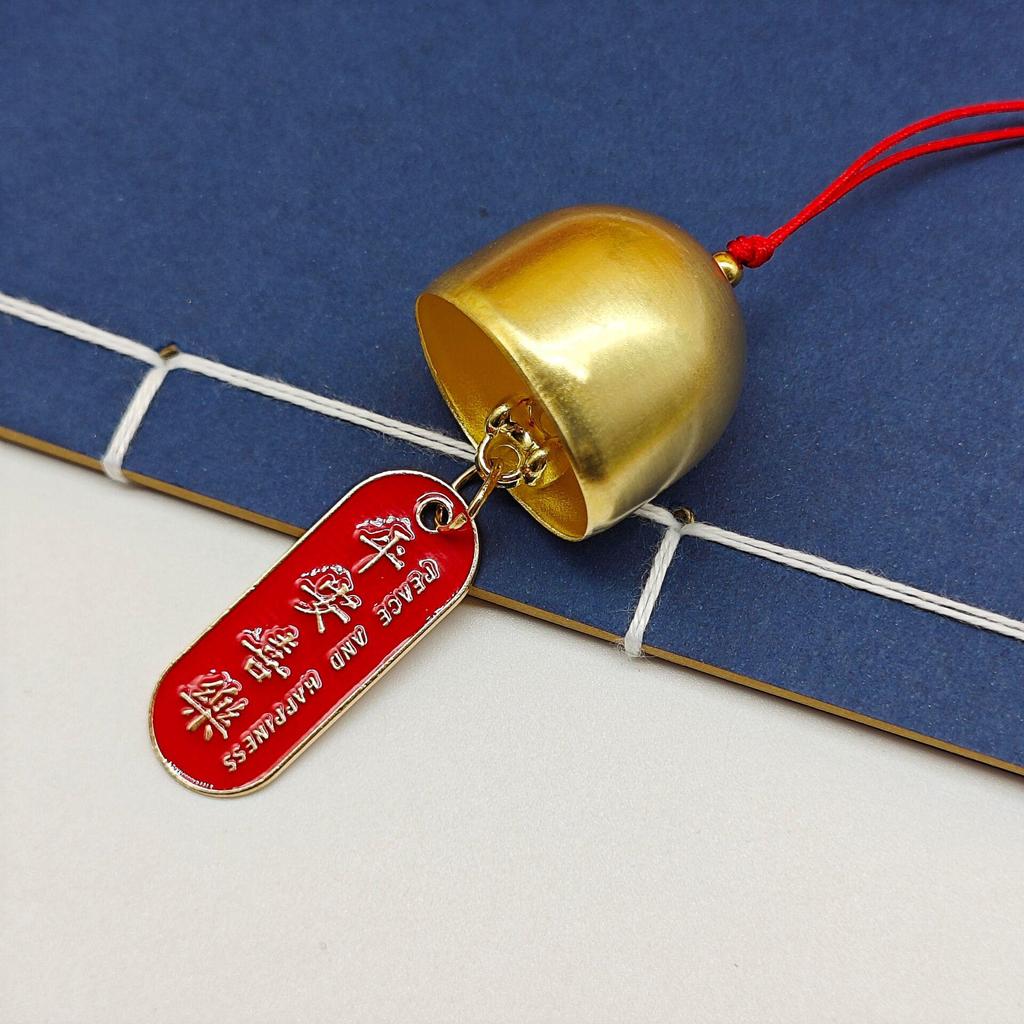 Pure Copper DIY Wind Chime Ornament with Christmas Bells & Clapper Pendants