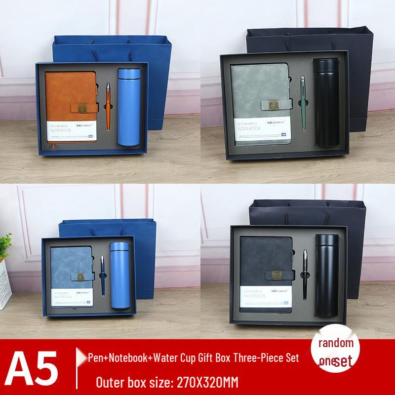 Özel Logolu İş Defteri Hediye Seti - Kalın Dokulu Kapaklı İki veya Üç Parçalı