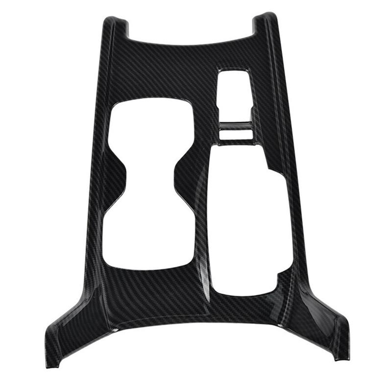 A03E-For Honda Accord 2018- Carbon Fiber Interior Gear Shift Panel Frame Cover Trim