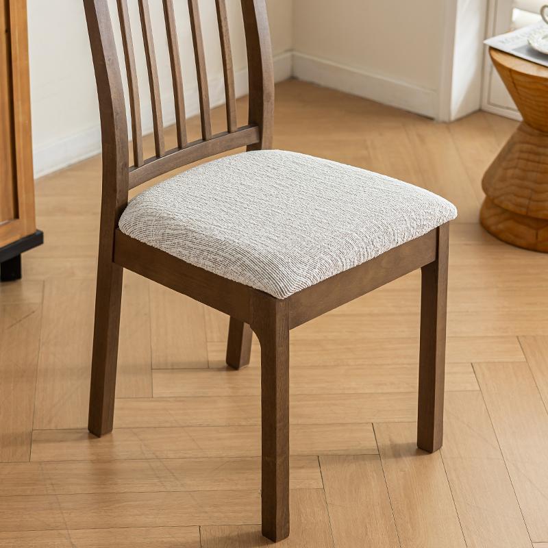 1/2/4/6PCS Elastic Jacquard Chair Cover Thicken Chenille Fabric Dust-proof Durable Dining Table Chair Protector Home Hotel Decor