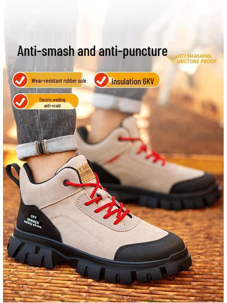 Ανθεκτικά Μονωμένα Παπούτσια Ασφαλείας Εργασίας Unisex: Αντι-θραύση, Αντι-διάτρηση, Πλαστική Προστασία Δακτύλων