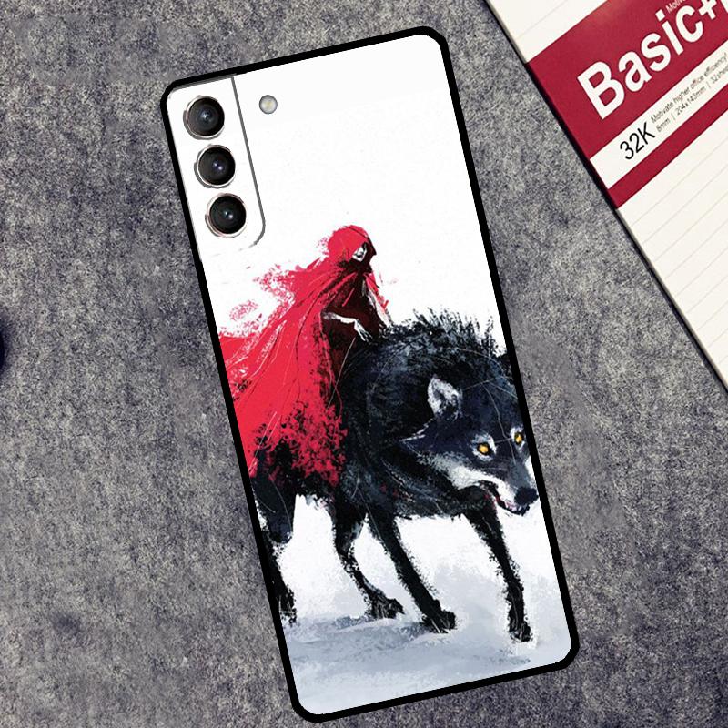 Wolf Art Case For Samsung Galaxy S25 S26 Ultra S20 S21 S22 S23 S10 Plus S25 FE S24 Ultra Cover Coque