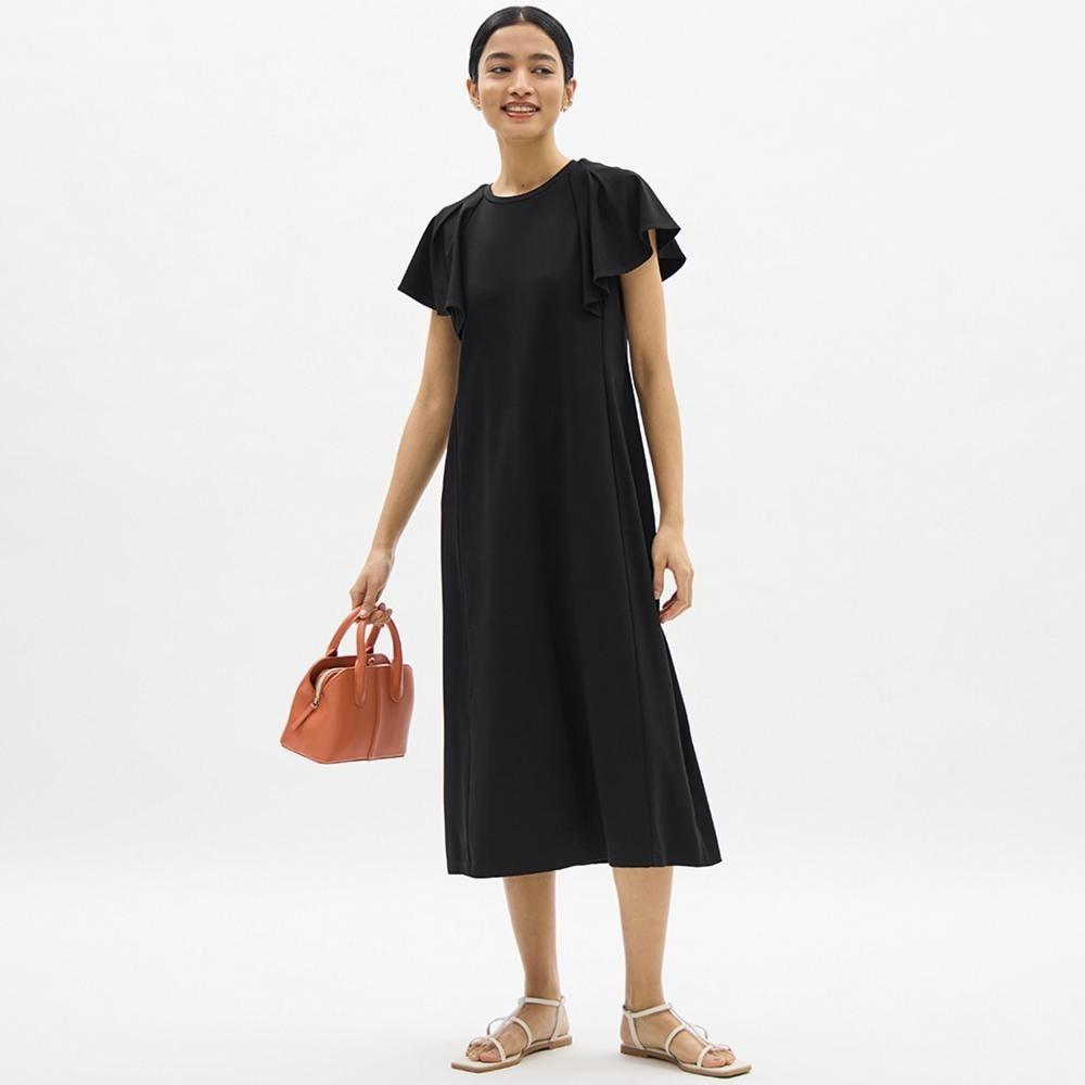

Платье GU by Uniqlo с открытой спиной и короткими рукавами Z+E