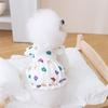 Dog Flower Decors Dress Walking Camp Pet Dress Dog Floral Skirt Dog Skirt