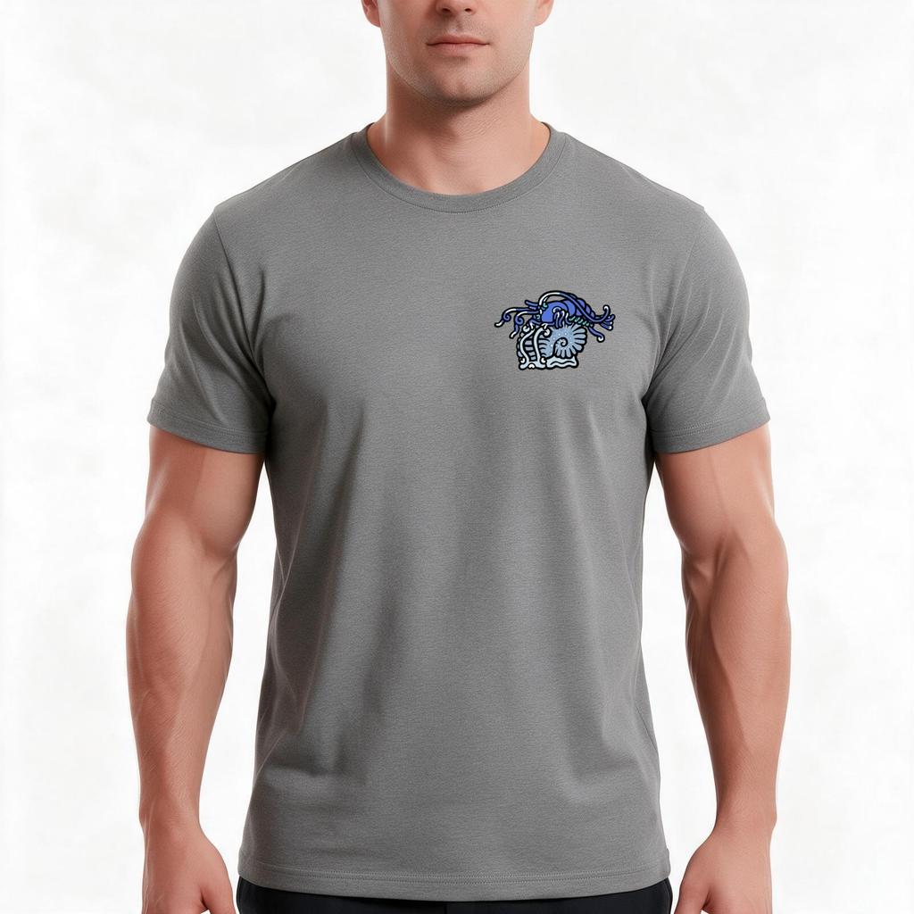 Blue Neocaridina Shrimp Riding Blue Ramshorn Snail Tshirt Summer Casual Cotton Tee Oversized Streetwear Tops 100 Cotton
