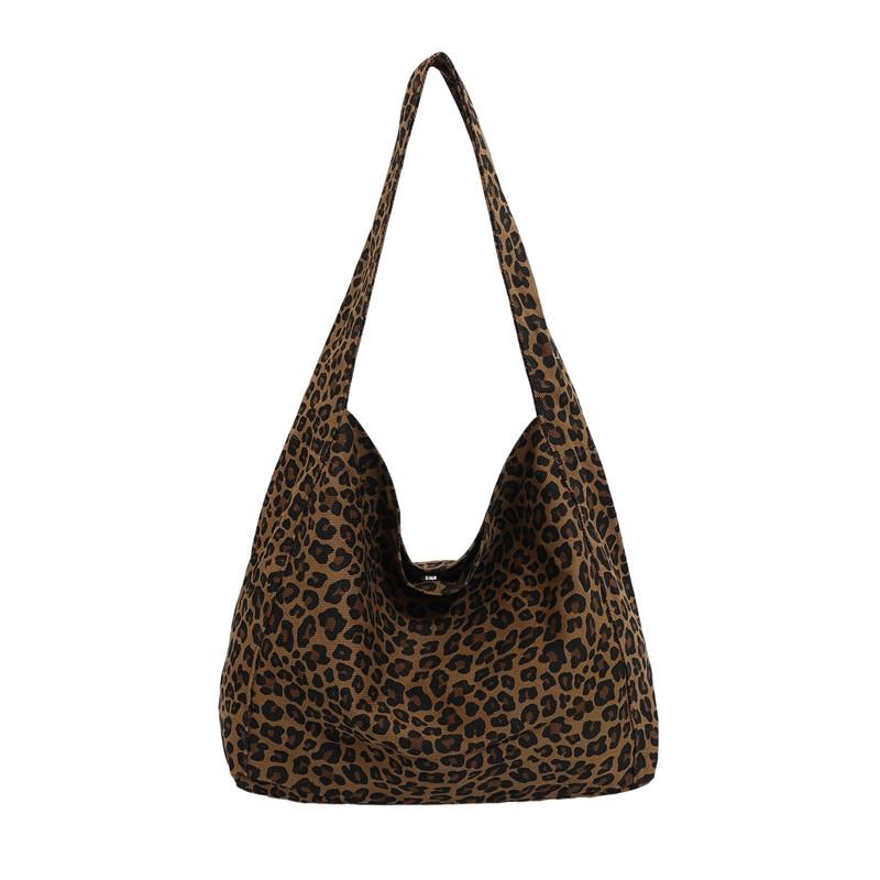 

Модная женская сумка-тоут с леопардовым принтом, легкая, вместительная, на плечо, с регулируемым плечевым ремнем, сумка кроссбоди для повседневного использования коричневый
