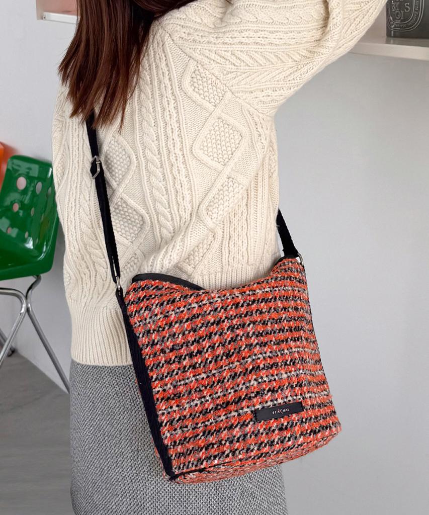 Ffachal Bucket Tweed Half Mini Orange