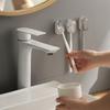 Adhesive Wall Toothbrush Organizers With Cover Easy Install Dust Proof Adhesive Toothbrush Rack For Clean Bathroom