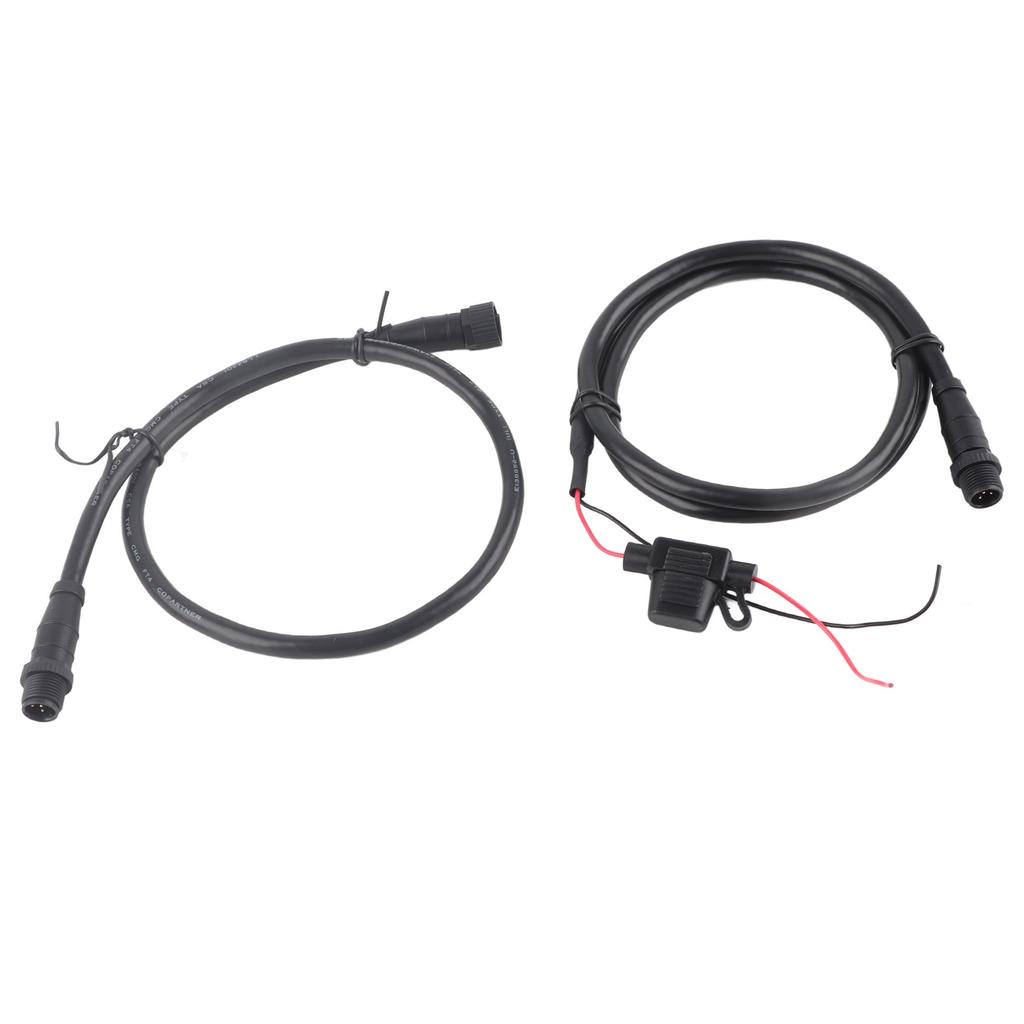 Marine for NMEA 2000 Starter Kit 1m Power Cable with Fuse Male Female Terminator T Connector for Lowrance Networks