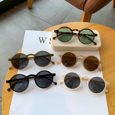 Fashion Round Cat Eye Sunglasses Woman Luxury Retro Small Frame Sun Glasses Female Green Mirror Korean Style Oculos De Sol