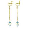 Anime Hunter X Hunter Clip-Ohrringe für Frauen Männer Red Water Drop Ketten Stud Kurapika Kurta Cosplay Ohrringe Schmuck Geschenk