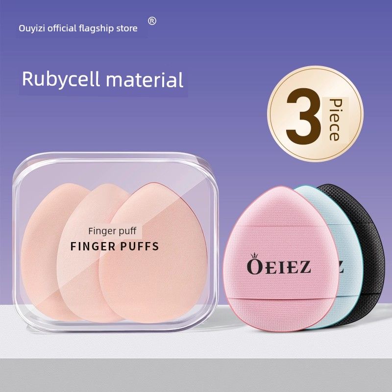 

Thumb Mini Concealer Small Slippers Beauty Blender Powder Puff 3 Pieces - Mixed Colors [Free Storage Box]