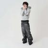 Street Hip Hop Letter Fleece Hooded Puffer Jacket Unisex Warm Winter Coat Loose Fit Teens