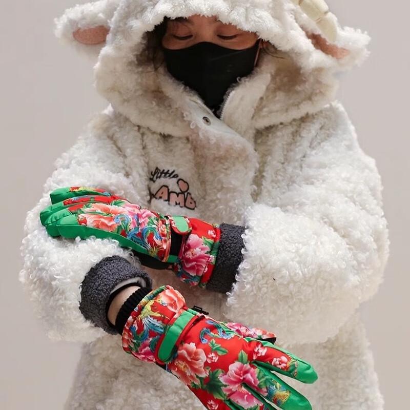 

MR MOOSE Northeast Big Flower Ski Gloves