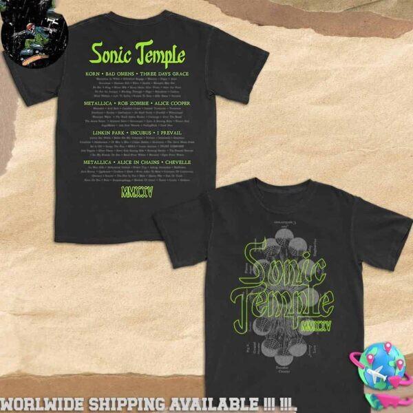 Sonic Temple Festival May 8-11 2026 Columbus Moon Phase Merch Unisex T-Shirt XL