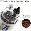 R12T Fuel Water Separator Fuel Filter/Water Separator Marine Complete Kit 10 Micron Filter Replaces Racor S3240 120AT R12T NPT ZG1/4-19 Fit 3/8 Inch