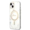 Guess GUBPP14MHMEACSH Case+ Charger Set iPhone 14 Plus / 15 Plus 6.7" white/white hard case Marble MagSafe