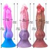 Artificial Dog Giant Dildo Silicone Alternative Animal Dog Cock Rear Court Anal Expansion Shaped Penis Massage Sex Toys