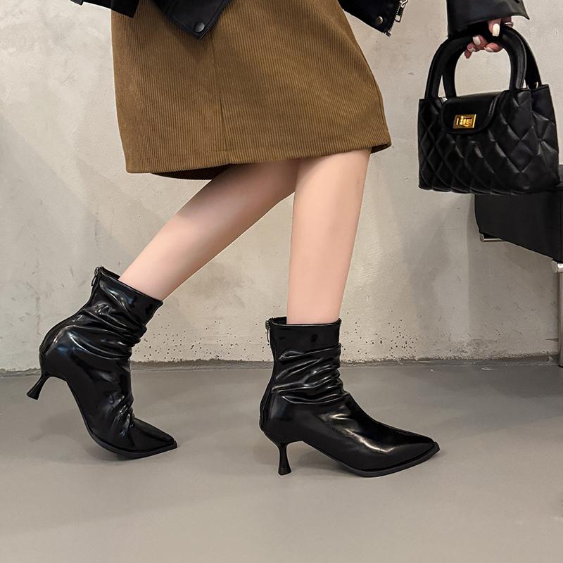 2025 Fashionable and High-quality High Heels Ankle Boots Women Heeled Boot 2025 Winter New Designer Party Boots