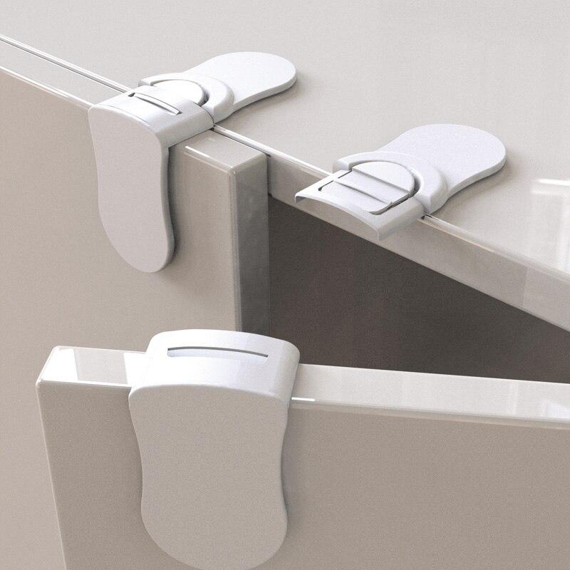 Baby Safety Lock Cabinet Drawer Lock Child Proof Corner Lock Fridge Door Protector