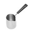 Long Handle Coffee Toroid Pitcher 304 Stainless Steel Rustproof Smoother Milk Frother Pitcher for Home Coffee Shop 350ml