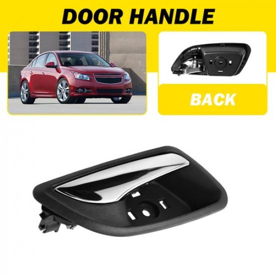 

1PCS Black+Chrome Interior Door Handle for 2011-2015 Chevy Cruze Passenger Side