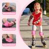 1/6 In 1 Kids 3-10 Years Knee Elbow Pads Protective Gear Set For Roller Skates Cycling BMX Bike Skateboard Sport