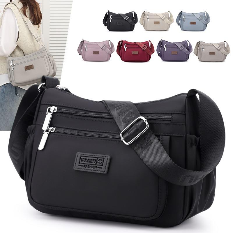 Mu Lanhu Casual Bag Spring New Lightweight Messenger Bag Trendy Multi-pocket Shoulder Nylon Women's Bag