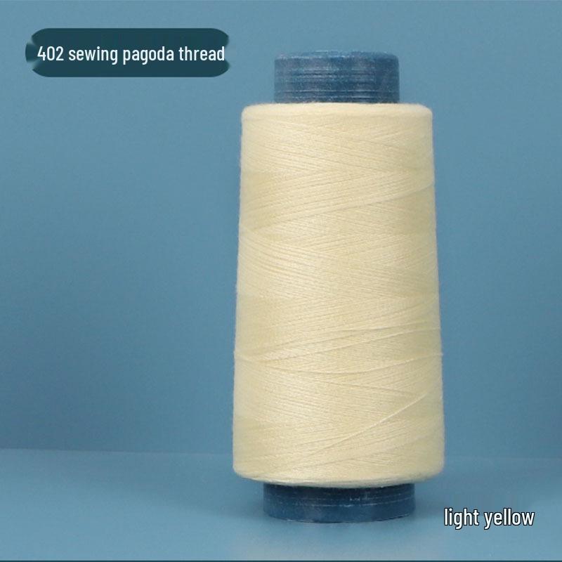 402 Polyester Thread: Black & White Sewing Thread for Hand Needlework and Household Sewing Machines