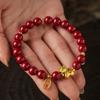 2026 Of Horse Bracelet Women High Content Cinnamon Stone Beaded Zodiac Lucky Jewelry Gift