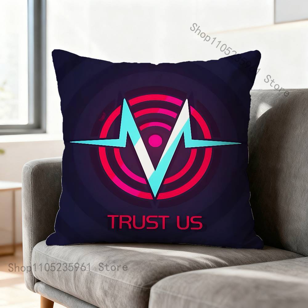 VOX Trust Us HHazbinS Pillowcase for Sofa Room Office Decor Printing Protector Cushion Cover Valentine Gift Custom