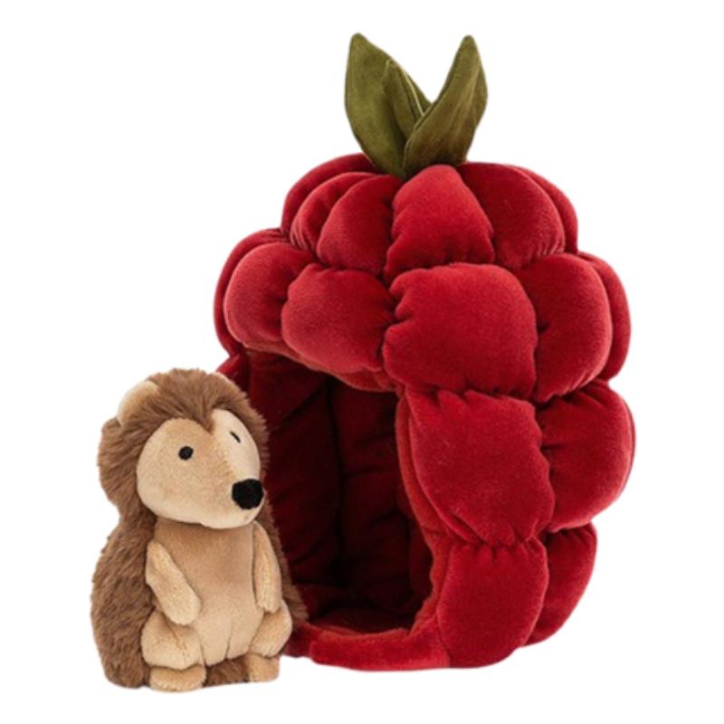 

JELLYCAT Forest Animal Series Raspberry Hedgehog Cute Doll Plush Doll 18cm high