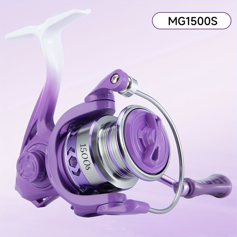 Macaron Color Spinning Fishing Reel  High Speed Gear Ratio Nylon Non-slip Grip Suitable for Freshwater Use Long-distance Casting Lure Micro-objects