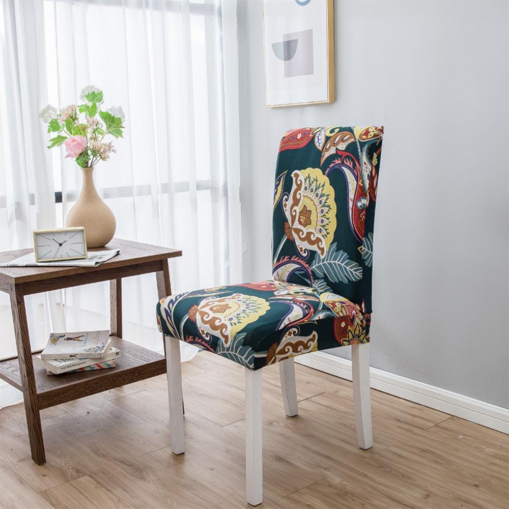 Chair Cover Full Set Dining Chair Covers Washable Stretchable Universal Fit for Home Office Restaurant