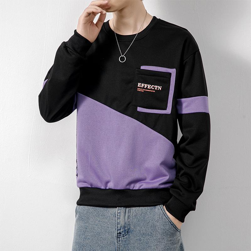 

Весна и осень. Новые модные и красивые толстовки для мужчин, свободные и универсальные, повседневные спортивные свитера, топы с длинными рукавами, футболки для мужчин. 4XL