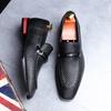 Popular men's shoes woven fringed tide shoes derby shoes large size business leather shoes