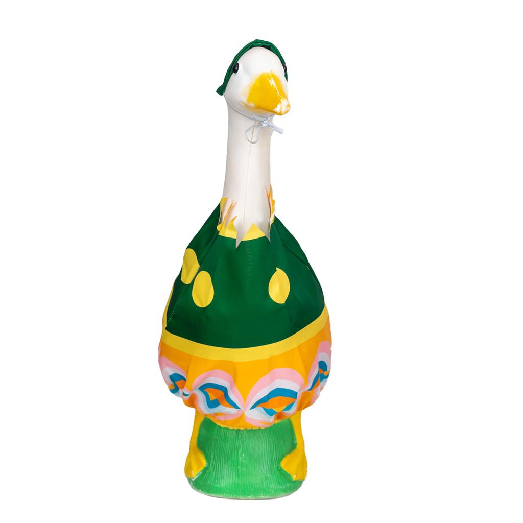 Fun Easter themed Goose costume - perfect for 23-inch cement goose statue lawn, porch, garden and patio outdoor decorations