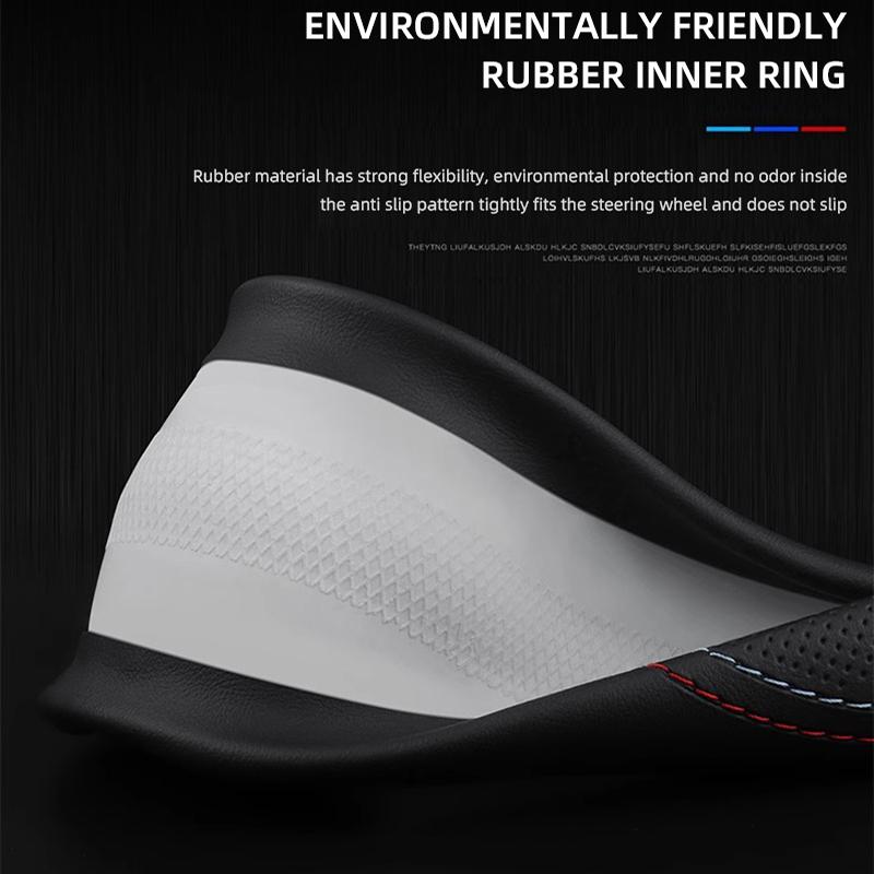 Car Steering Wheel Cover Leather Soft Auto Accessories For Lada Niva 2107 Xray Vesta Priora Granta Kalina Samara Largus 2106