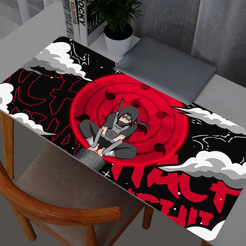 Naruto Itachi Uchiha Mouse Pads Gamer PC Computer Large  XXL Desk Mat Keyboard Anime Gaming Accessories Mousepad Carpet