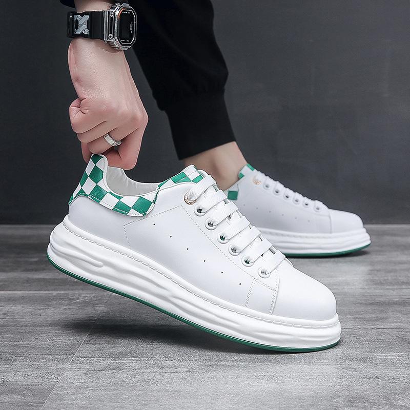 Autumn Board Shoes Men's Little White Shoes Dissolve Loose High-soled Shoes Soft-soled Trendy Brand Wenzhou Men's Shoes