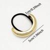 3 Stück Gold Metall Haargummis, Elegant, Vielseitig, Dehnbar Zopfgummi Haaraccessoires für Damen