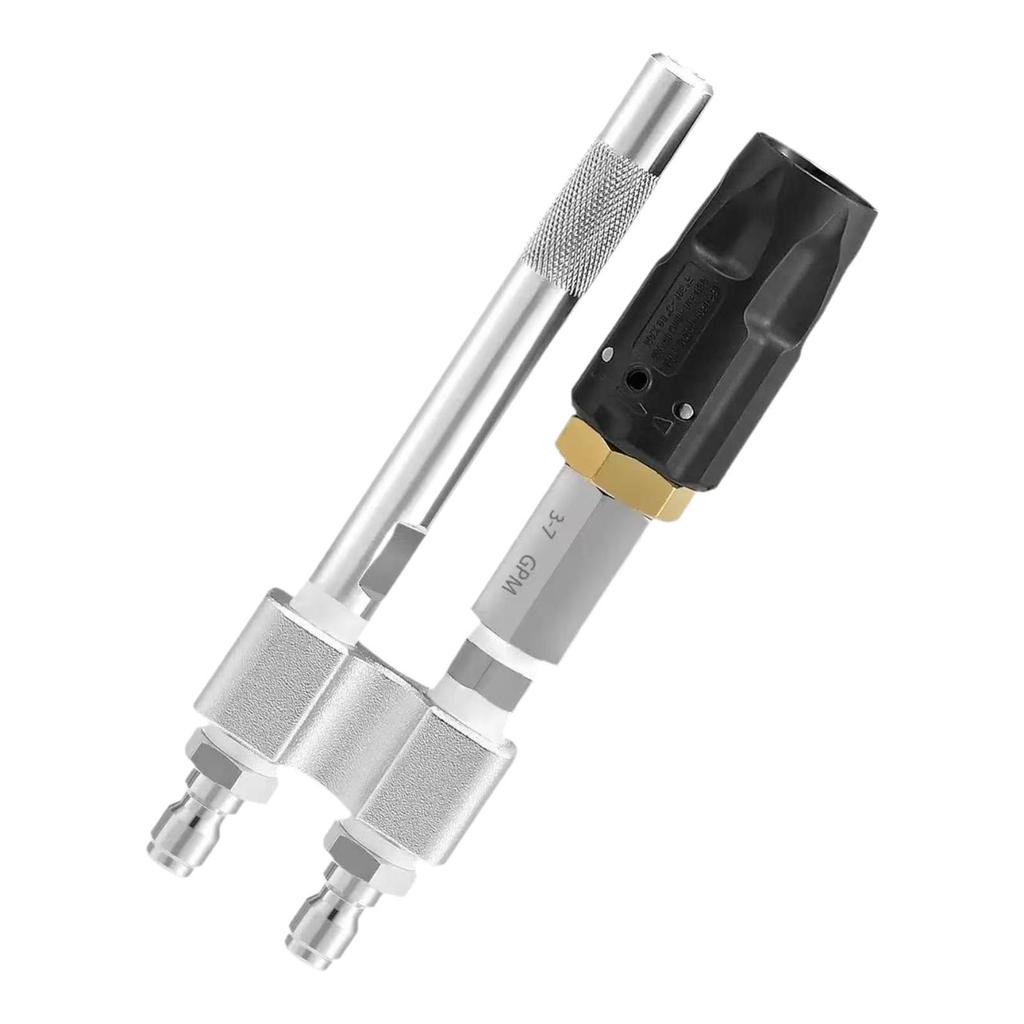 Twist Nozzle Quick Connect Rotate Spray Pattern Downstream Soft Wash Nozzle