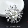 Spilla Corona di Perle e Strass di Cristallo Coreano - Spilla Versatile per Sciarpe da Donna con Spedizione Gratuita