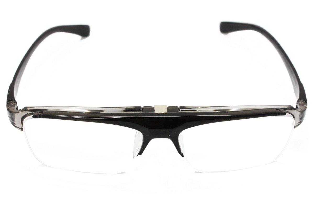 

Очки для чтения Прозрачные Темно-серые Прозрачные Темные Откидные FUR-2000-1 COL. (+3.50, Грей)