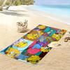 Maggie Simpson Print Beach Towel, Large Soft Quick Dry Towel for Beach Camping Swimming