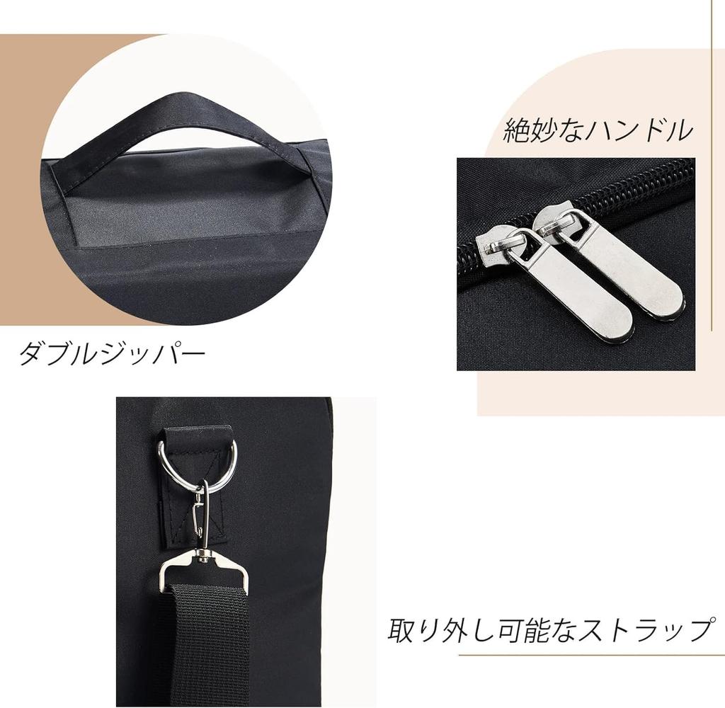 Large Capacity Cosmetic Storage Portable Makeup Storage Nail Cosmetic Box with Shoulder Strap for Travel Box, Box, Case, (Black)