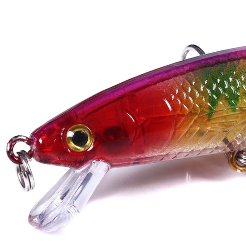 5/10pcs Minnow Fishing Lure Plastic Artificial Baits Topwaters Artificial Wobbler Crankbait Hard Baits Fishing Accessory