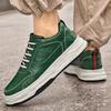 Fashion Handmade Casual Footwear Men Genuine Leather Sneakers Outdoor Platform Vulcanize Shoes Fashion High Quality Skateboard Shoes